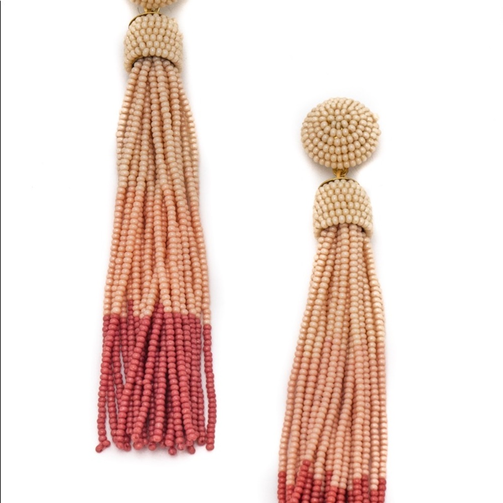 Pink/Peach long Earrings